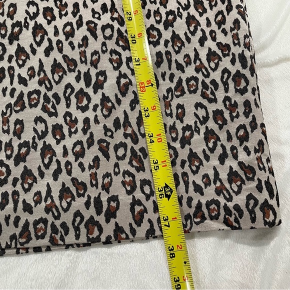 Banana Republic Metallic Leopard Print Dress Size 12 - Picture 7 of 12